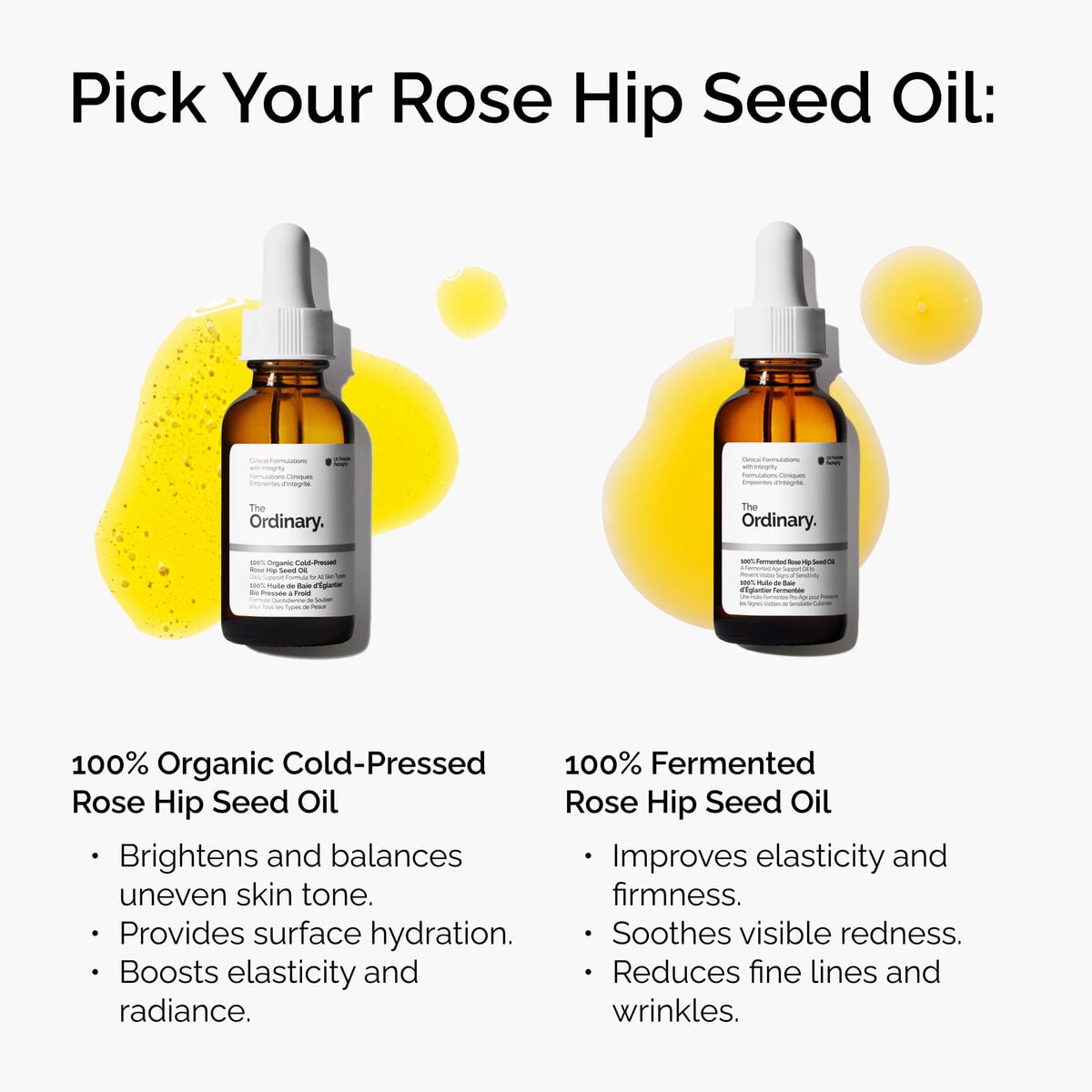 100% Organic Cold-Pressed Rose Hip Seed Oil - Soft Glow