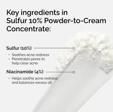 Sulfur 10% Powder-to-Cream Concentrate - Clear Balance